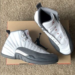 Jordan 12 Grey and White
